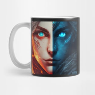 Viking Female Clash of Fire and Ice Mug